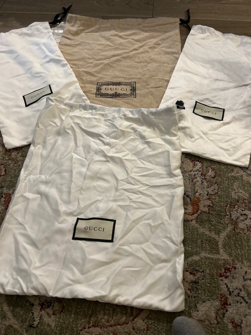 Gucci Dust Bags (4) 12x15 14x16 and 2. at 8x17